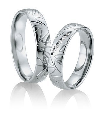 Wedding rings with Breuning diamonds 026550