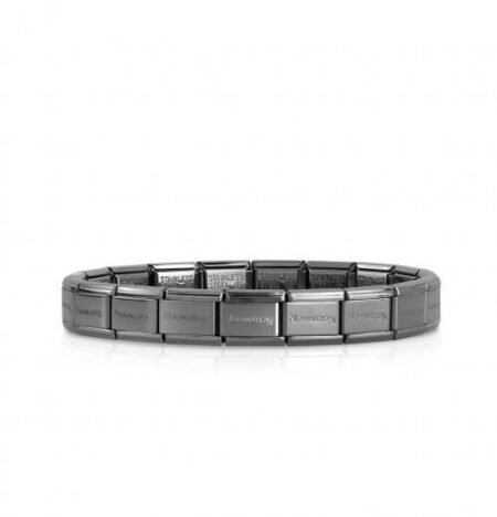 Nomination Base bracelet by black steel 030001 Si 002