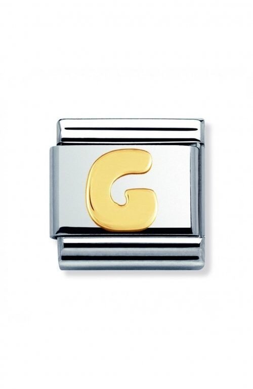 Nomination Composable Link γράμμα G χρυσό 18Κ 030101 07