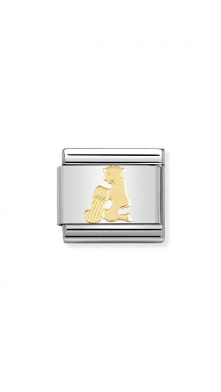 Nomination Composable Link Υδροχόος χρυσό 18Κ 030104 11