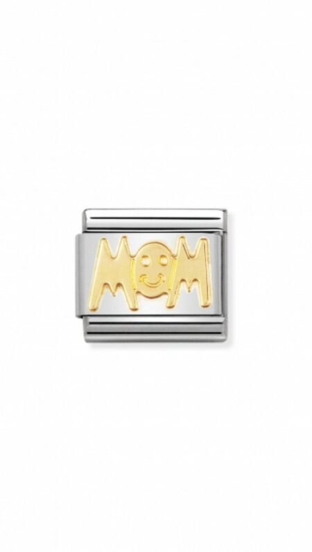 Nomination Composable Link "MOM" χρυσό 18Κ 030107 01