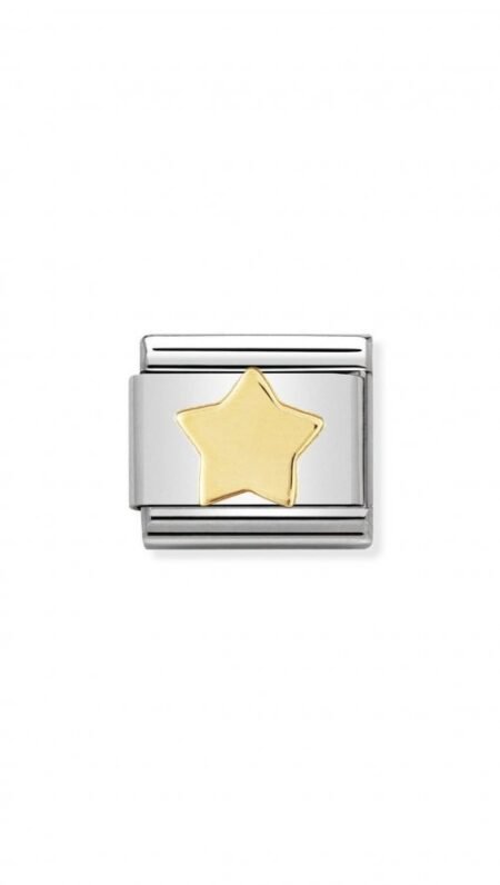 Nomination Composable Link Αστέρι χρυσό 18Κ 030110 17