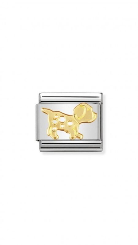 Nomination Composable Link Σκυλάκι χρυσό 18Κ 030112 23