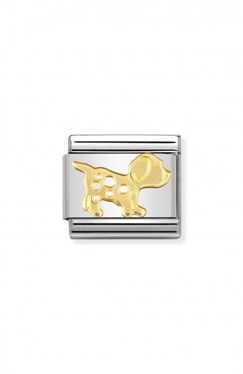 Nomination Composable Link Σκυλάκι χρυσό 18Κ 030112 23