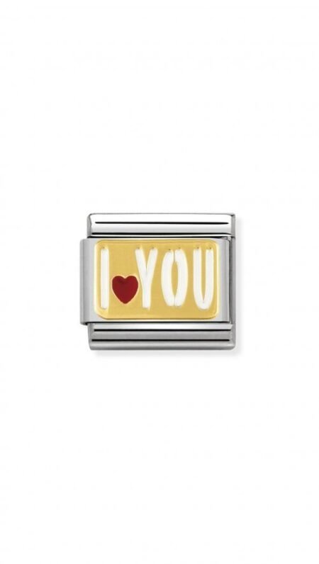 Nomination Composable Link "I Love You" Gold 18K 030261 27