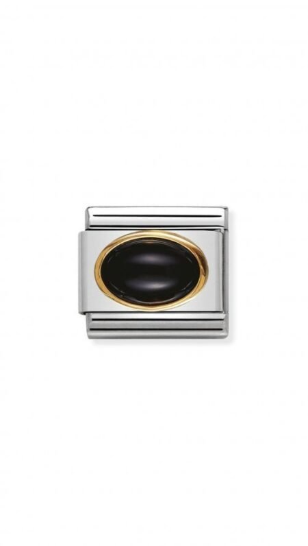Nomination Composable Link Αχάτης 18Κ 030502 02