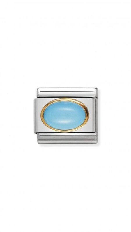 Nomination Composable Link Αχάτης 18Κ 030502 06