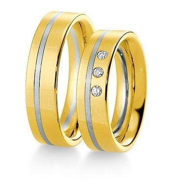 Wedding wedding wedding rings and platinum with Breuning diamonds 033200