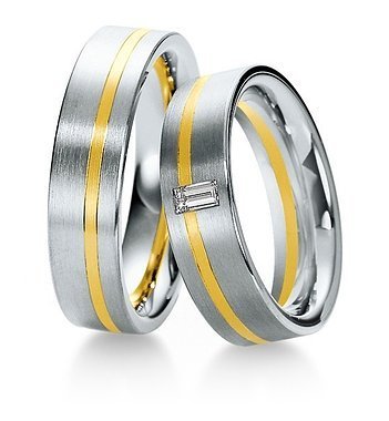 Wedding wedding wedding rings and platinum with Breuning diamonds 033500