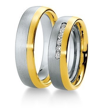Wedding wedding wedding rings and platinum with Breuning diamonds 034100
