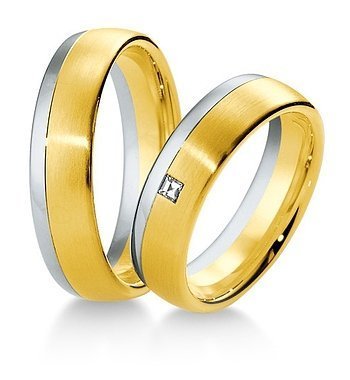 Wedding wedding wedding rings and platinum with Breuning diamonds 034200