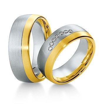 Wedding wedding wedding rings and platinum with Breuning diamonds 034500