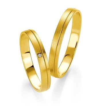 Wedding rings of 8K grass with Breuning diamonds 05605