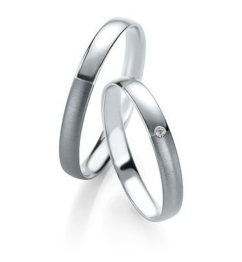Wedding wedding wedding platinum and gray gold with Breuning diamonds 05665