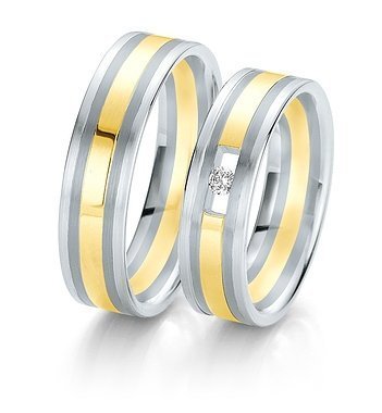 Wedding wedding yellow white and gray gold with Breuning diamond 061270