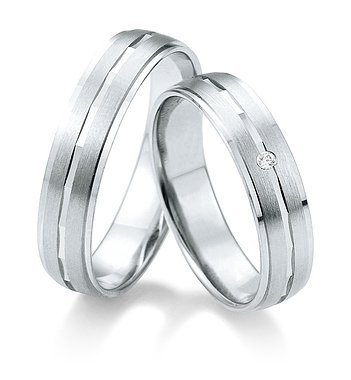 Wedges of 8K platinum with Breuning diamonds 070350