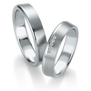 Platinum wedding rings with Breuning diamonds 090820