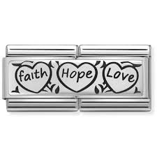 Nomination Composable Double Link "Faith Faith Hope" 330710 11