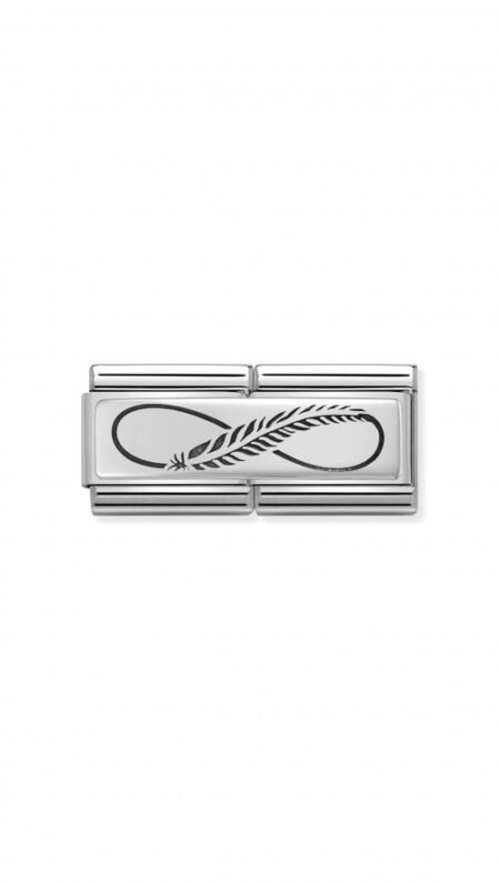Nomination Composable double link feather and infinite 330710 12