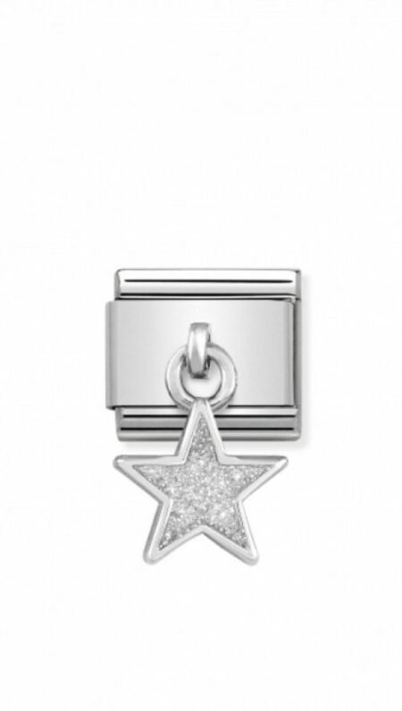 Nomination Composable Link Κρεμαστό Αστέρι με Γκλίτερ 331805 02