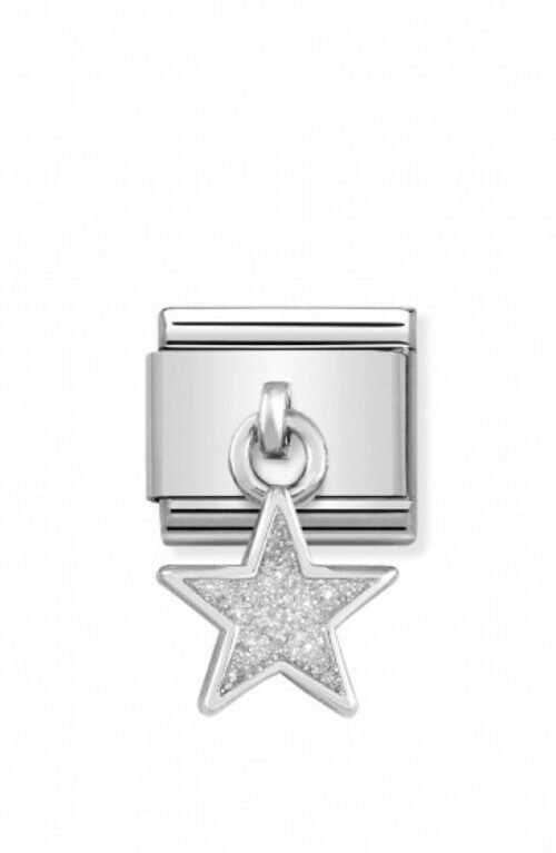 Nomination Composable Link Κρεμαστό Αστέρι με Γκλίτερ 331805 02