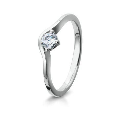 18k platinum ring with Breuning diamond 41/05300