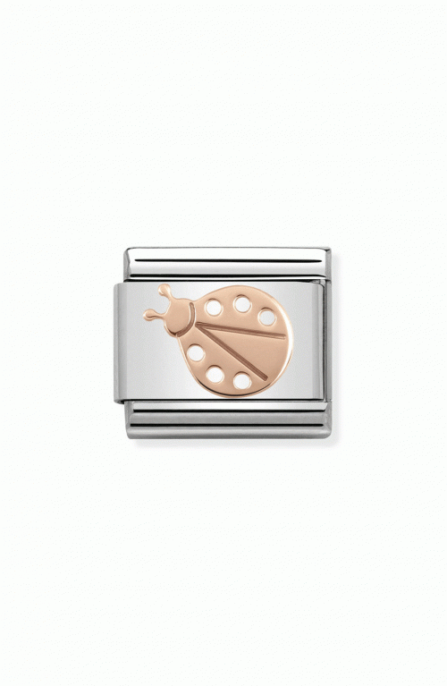 Nomination Composable Link ροζ χρυσό 9Κ Πασχαλίτσα 430104 07