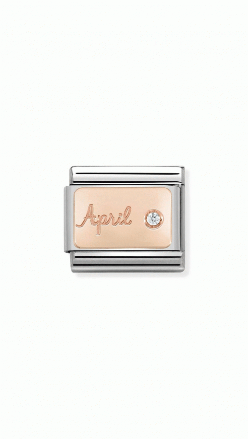 Nomination Composable link April pink gold 9K 430508 04