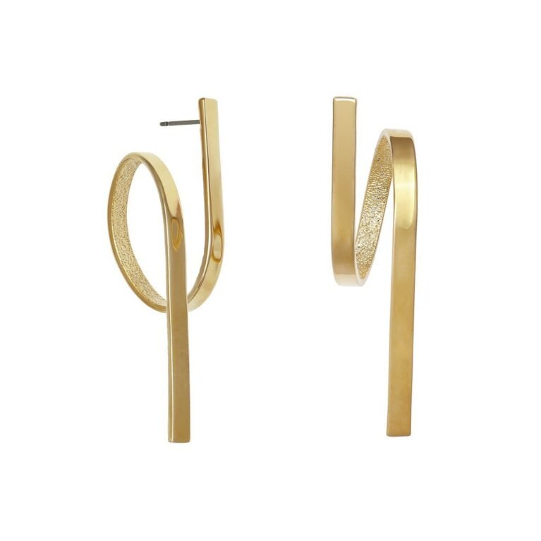 Σκουλαρικια DKNY Shimmer Metal Twisted Bar 5548785