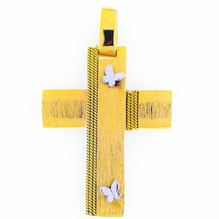 Cross 14K gold and platinum 5827