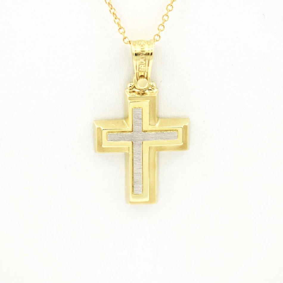 Cross 14K gold and platinum 6011_1