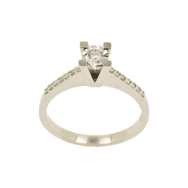 18k platinum ring with diamonds 6775
