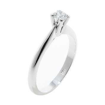 18k platinum ring with diamond 7483
