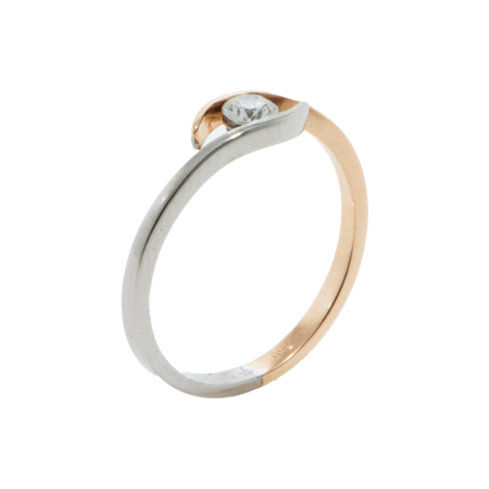 18k Platinum Ring and Pink Gold with 7699 diamonds