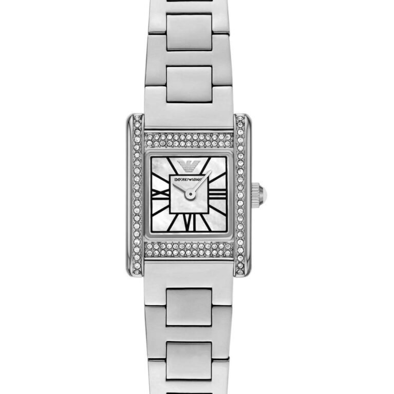 Ρολόι EMPORIO ARMANI Genni Crystals Silver Stainless Steel Bracelet