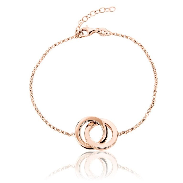 Li La Lo Rose platted Silver 925 bracelet BAS003408