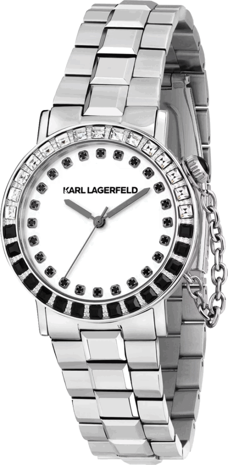 Ρολόι KARL LAGERFELD Crystals Silver Stainless Steel Bracelet