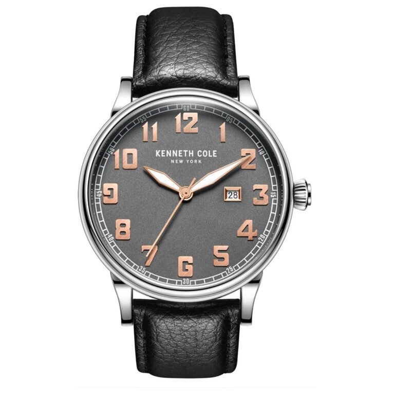 KENNETH COLE Gents Black Leather Strap KC50982002
