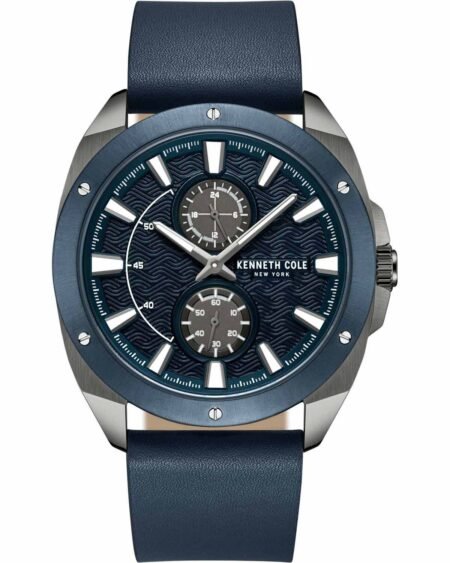 Watch KENNETH COLE Blue Leather Strap KCWGF0035601