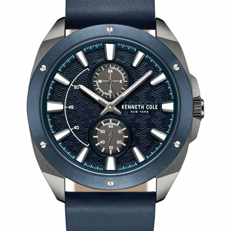 Watch KENNETH COLE Blue Leather Strap KCWGF0035601
