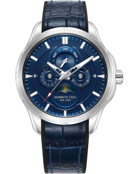 KENNETH COLE Modern Dress Blue Combined Materials Strap KCWGQ0015806
