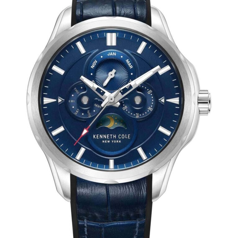 KENNETH COLE Modern Dress Blue Combined Materials Strap KCWGQ0015806