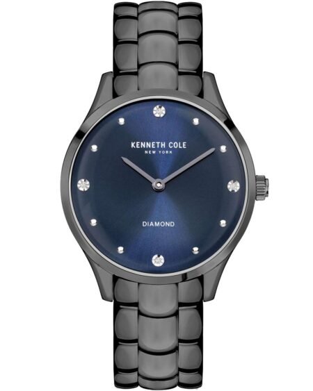 KENNETH COLE Diamonds Black Stainless Steel Bracelet KCWLG2125902
