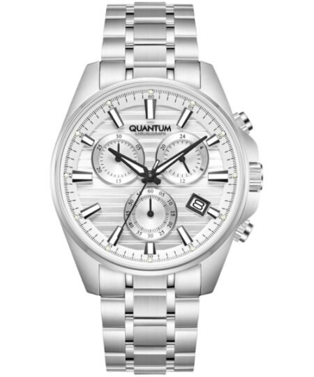 QUANTUM Powertech Chronograph Silver Metallic Bracelet PWG1122.330
