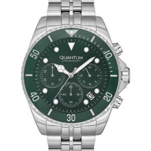 Ρολόι QUANTUM Powertech Chronograph Silver Metallic Bracelet PWG930.370
