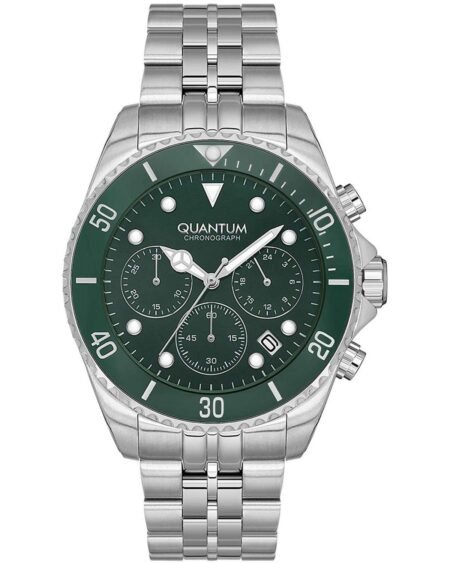 Ρολόι QUANTUM Powertech Chronograph Silver Metallic Bracelet PWG930.370