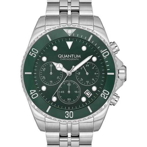 Ρολόι QUANTUM Powertech Chronograph Silver Metallic Bracelet PWG930.370