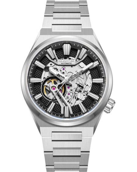 QUANTUM Q-Master Automatic Silver Metallic Bracelet QMG1156.350