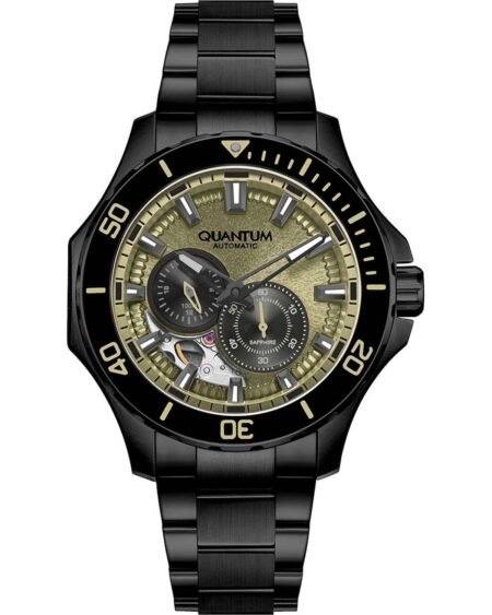 QUANTUM Q-Master Automatic Black Metallic Bracelet QMG1188.070