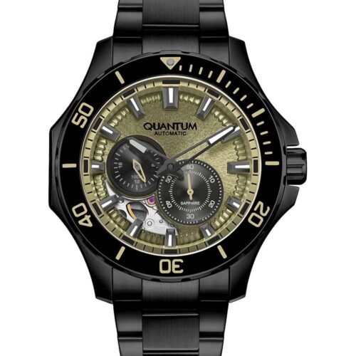 QUANTUM Q-Master Automatic Black Metallic Bracelet QMG1188.070